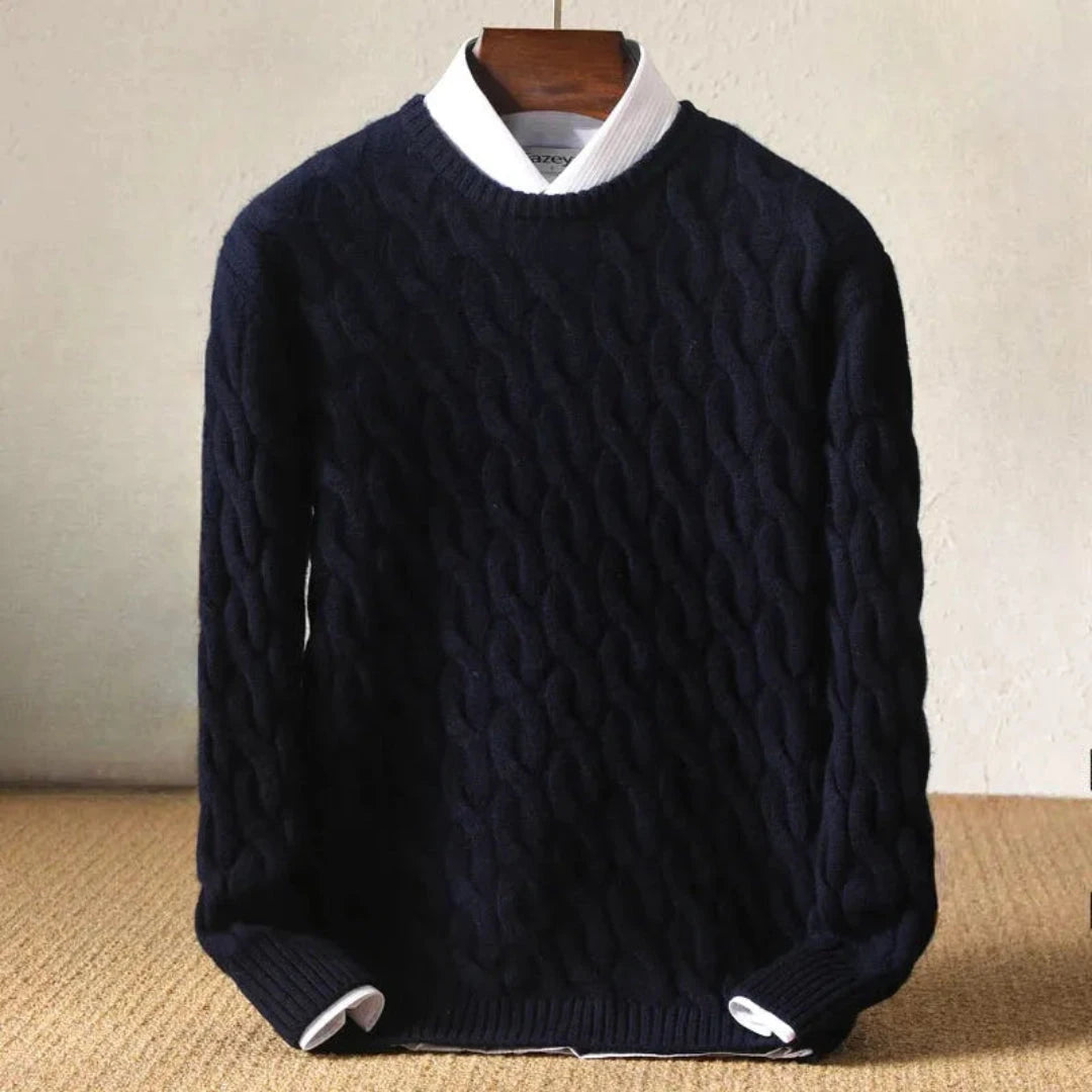 Cable Knit Sweater for Men & Women | Classic Fit 3