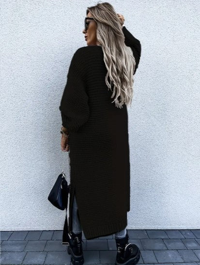 Long Cardigan for Women | Open Design, Ribbed Sleeves | Seasonal Versatility 7
