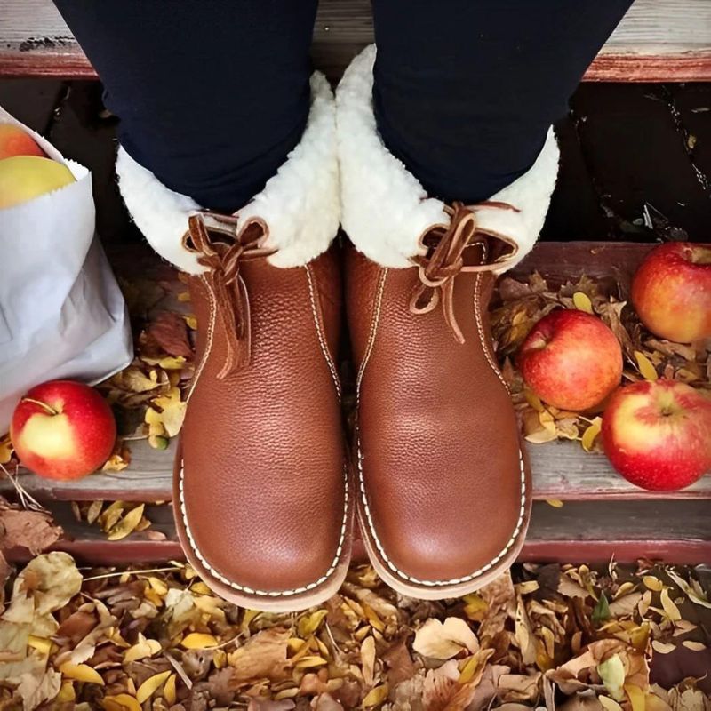 Waterproof Winter Boots for Women | Warm Wool Lining | Light Brown