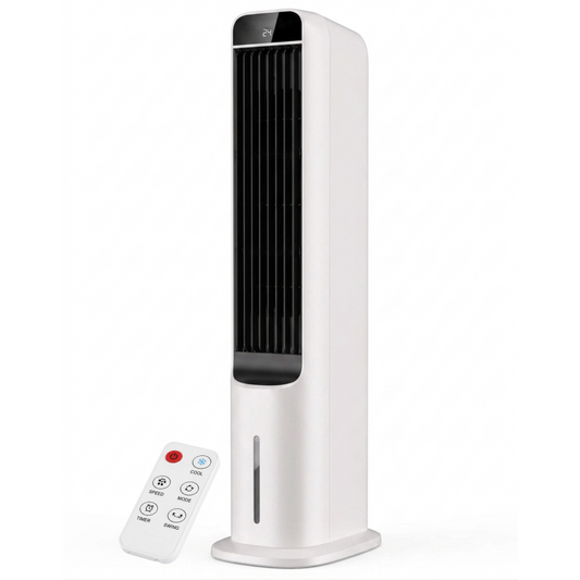41-Inch Portable Evaporative Air Cooler with Remote Timer Control