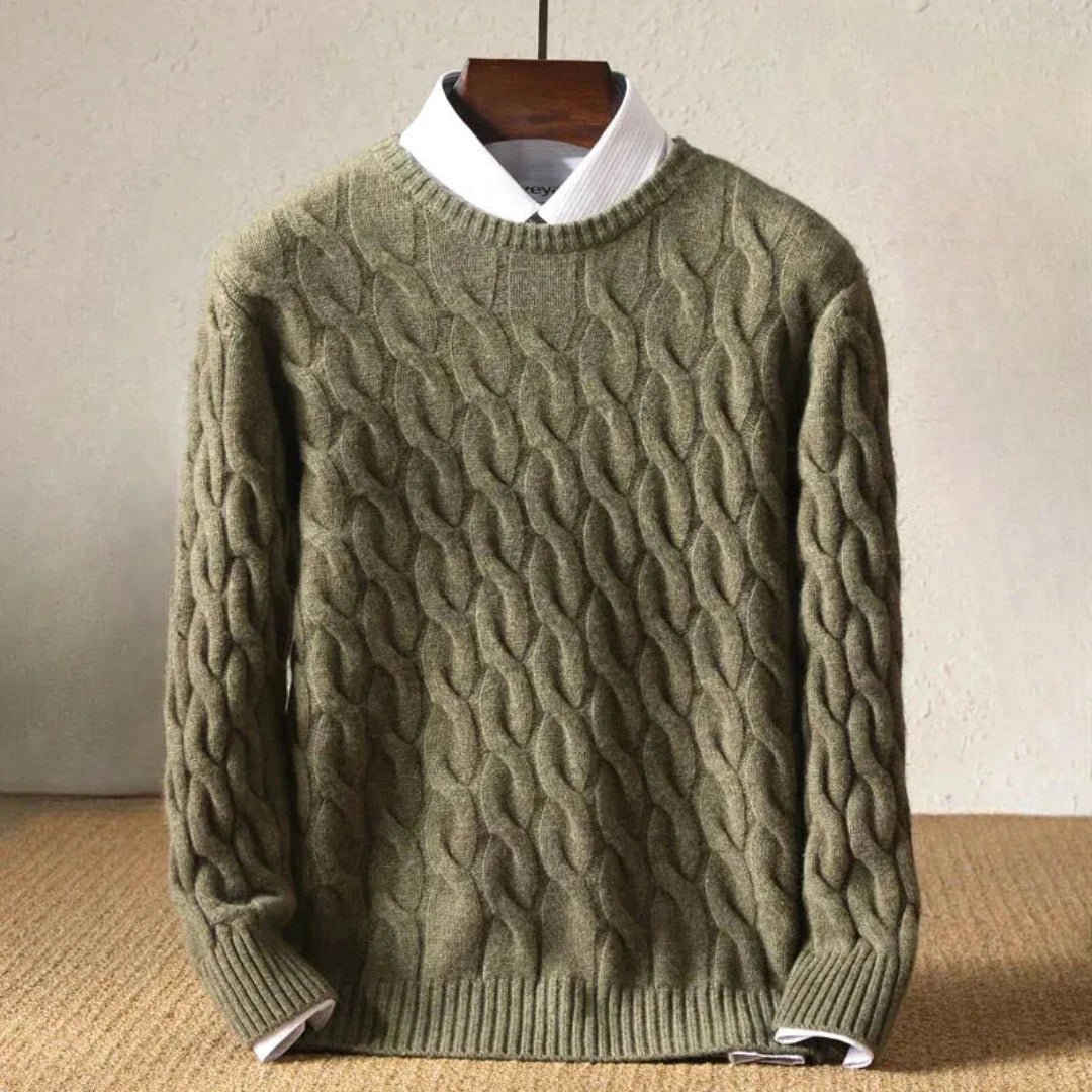 Cable Knit Sweater for Men &amp; Women | Classic Fit 1