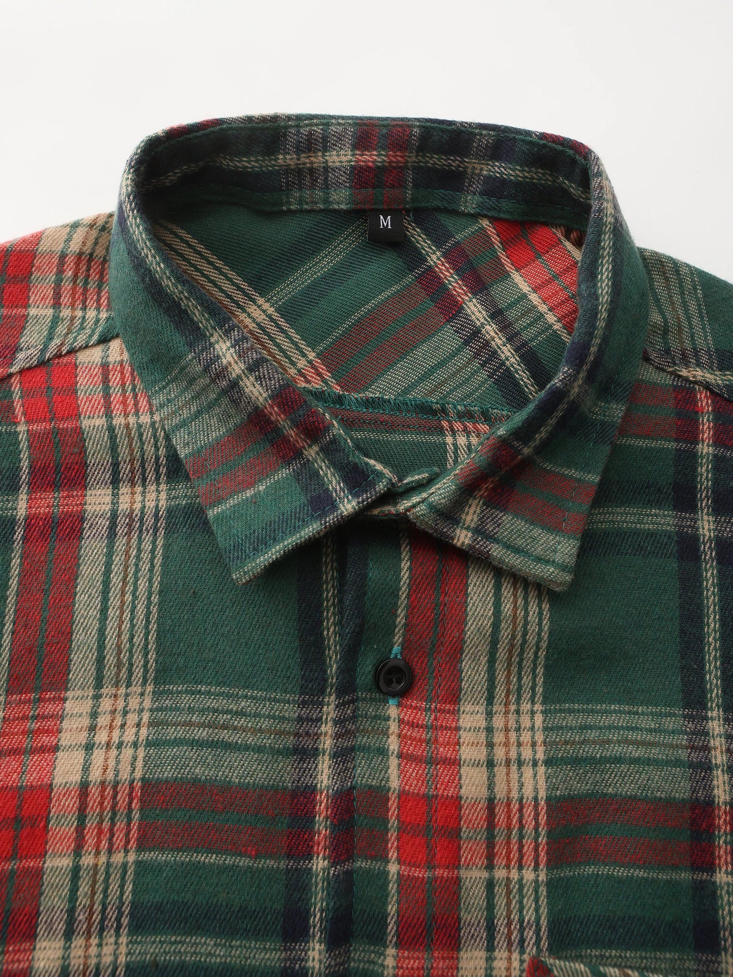 Cotton Long-Sleeve Shirt for Men | Classic Fit | Green2