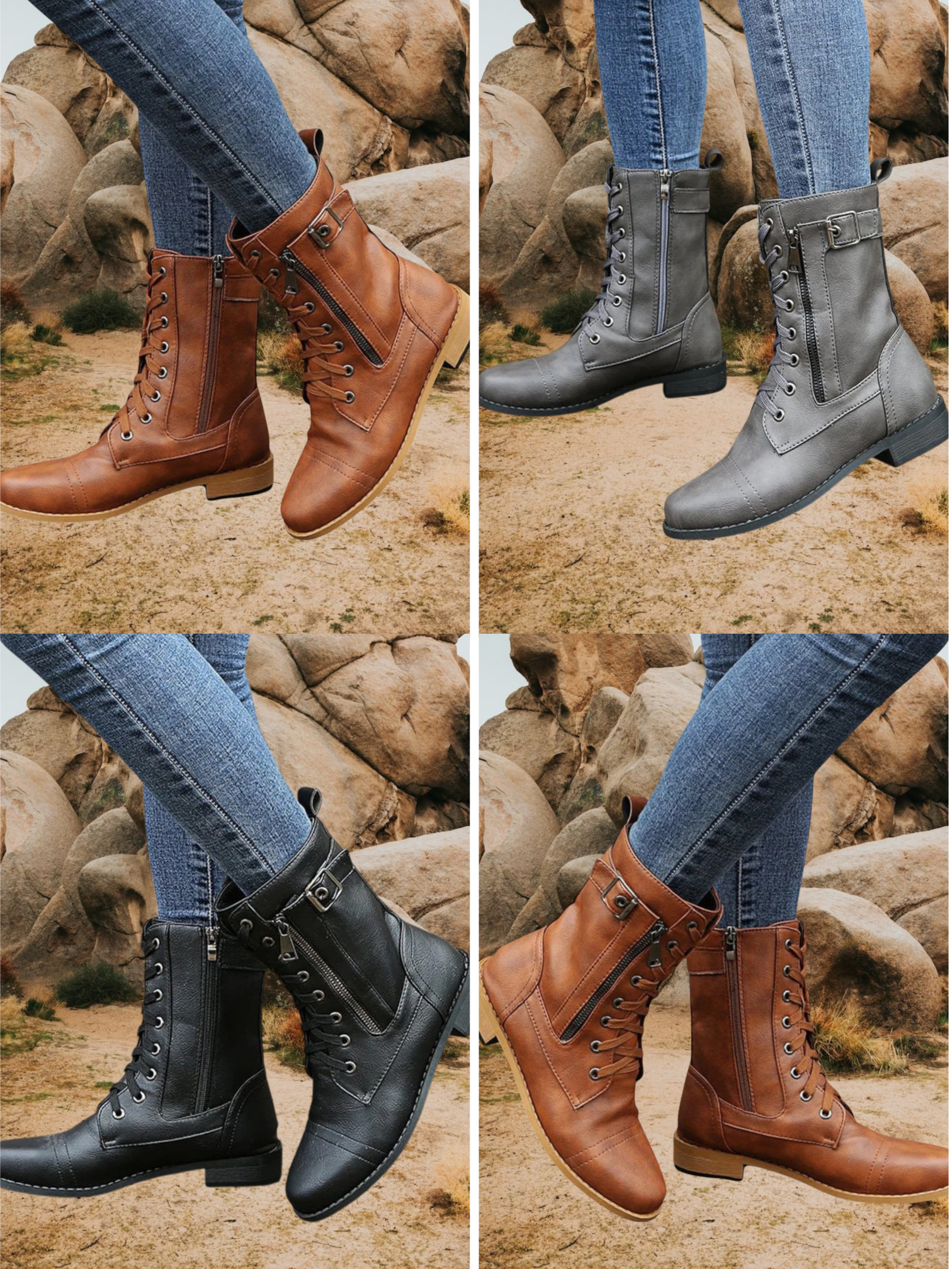 Marguerite | Women's Waterproof Orthopedic Boots with Anti-Slip Soles for All-Day Comfort | Gray 2
