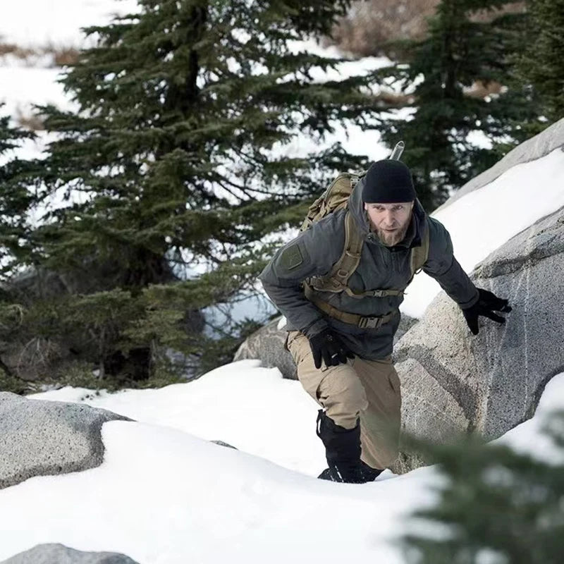 Men's Waterproof Fleece Jacket | Hooded Winter 5