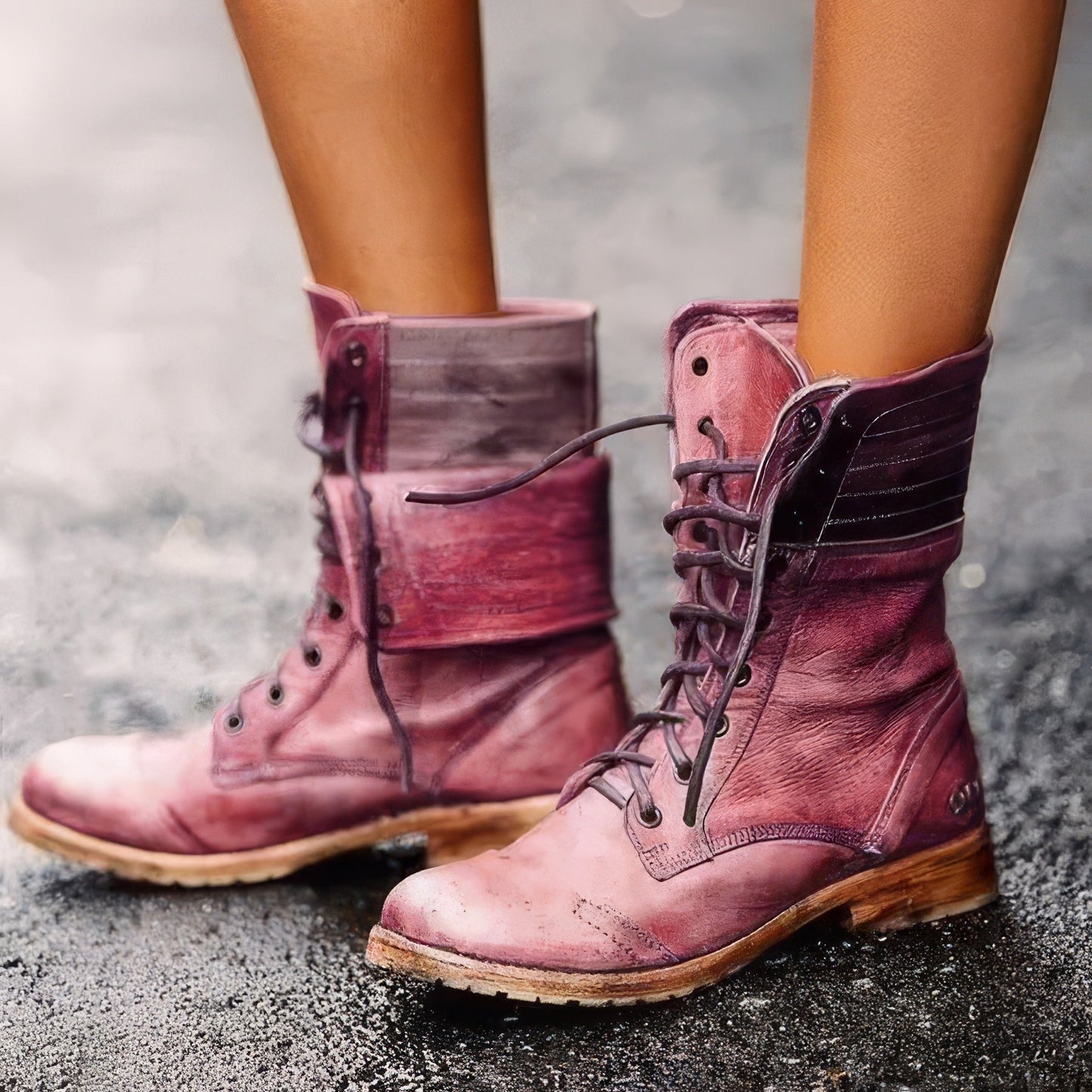 ModeParisienne® Birgit - Timeless and Cozy Retro Leather Boots 3