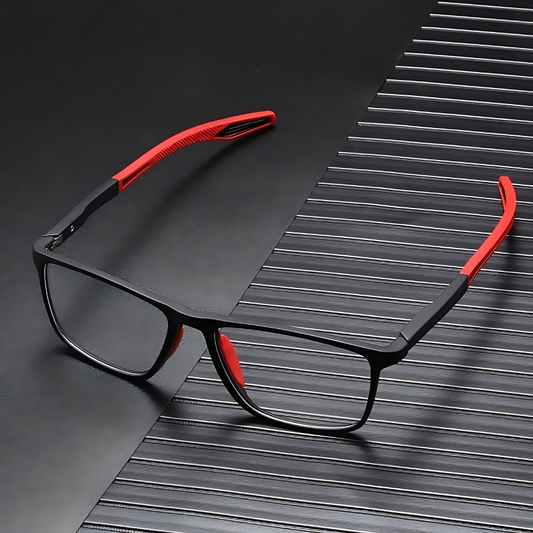 Ultra-light multifocal reading glasses for women and men - high-quality polycarbonate - for near and far - wall clock 0