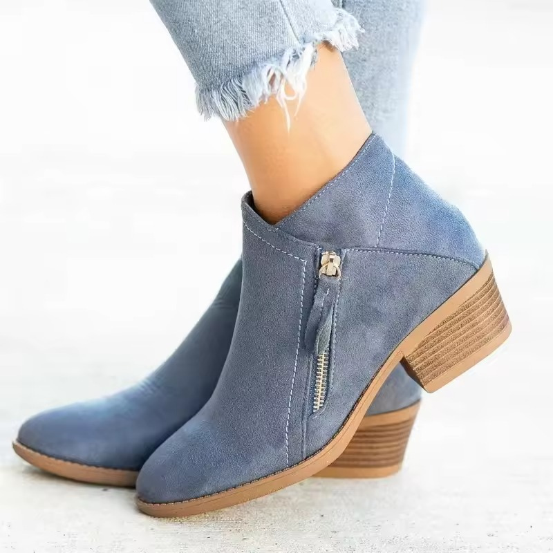 Women's Leather Ankle Boots - Fashionable Design with Leopard Print and High Heels