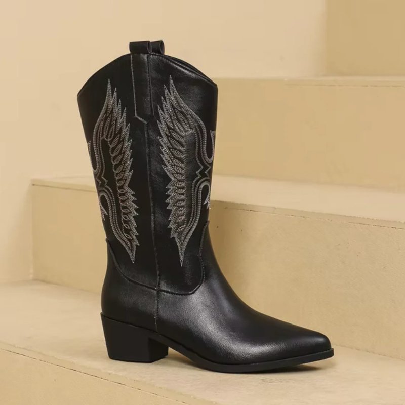 Western Style Women's Boots – Cowgirl Fashion Ankle Boots for Casual Wear