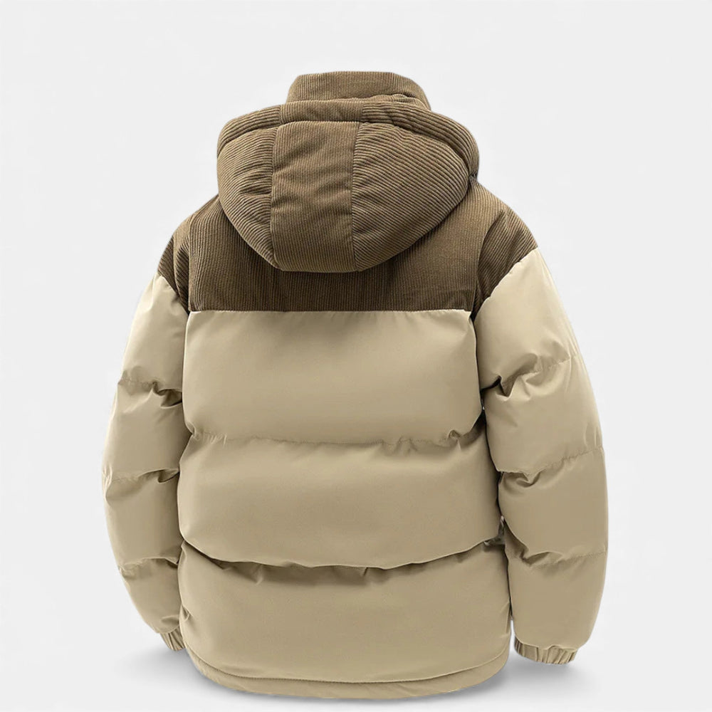 Winter Jacket for Men, Fleece-Lined, Removable Hood | Insulated | Khaki2