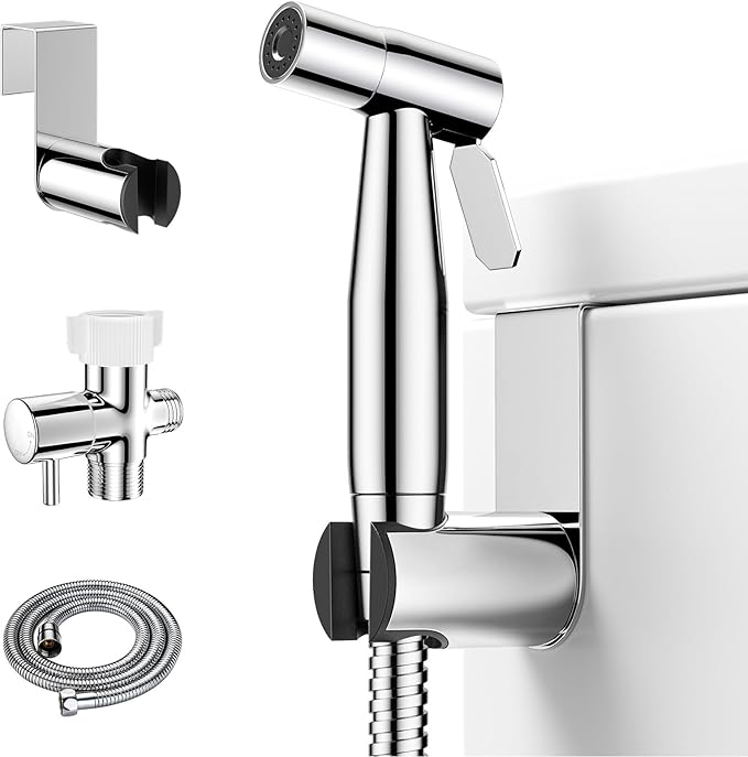 Handheld Toilet Bidet Sprayer with Adjustable Water Pressure Control