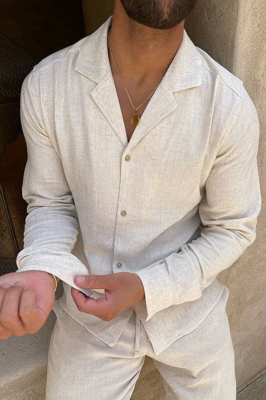 Charles | Elegance men linen set: Luxury in Summer Linen