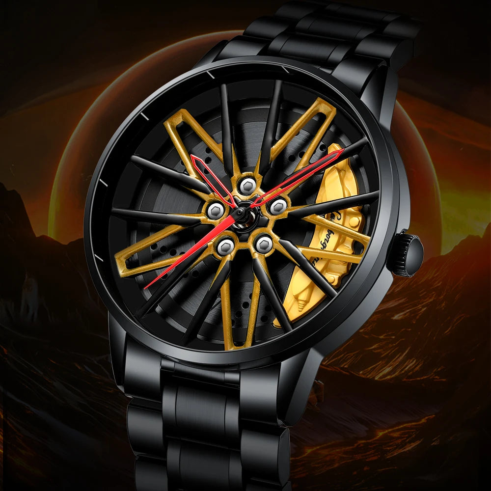 Car Wheel Sports Watch