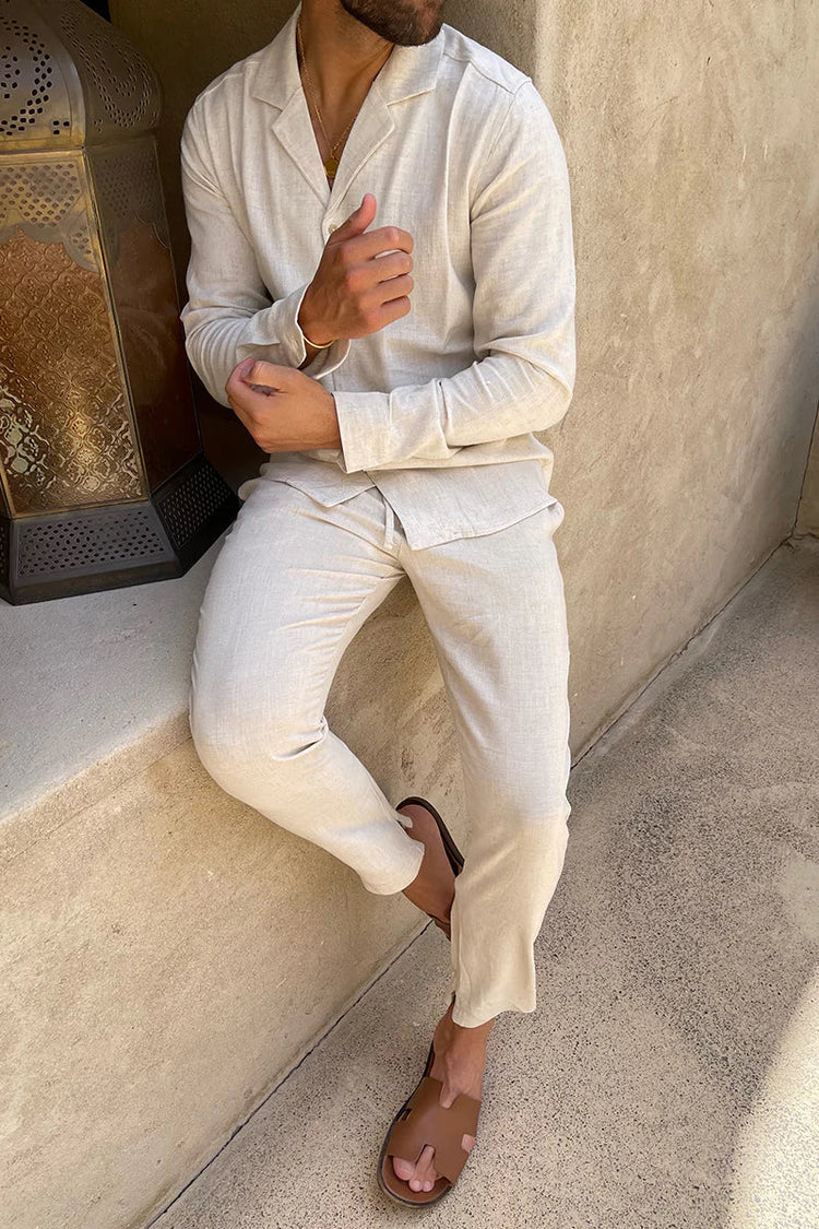 Charles | Elegance men linen set: Luxury in Summer Linen